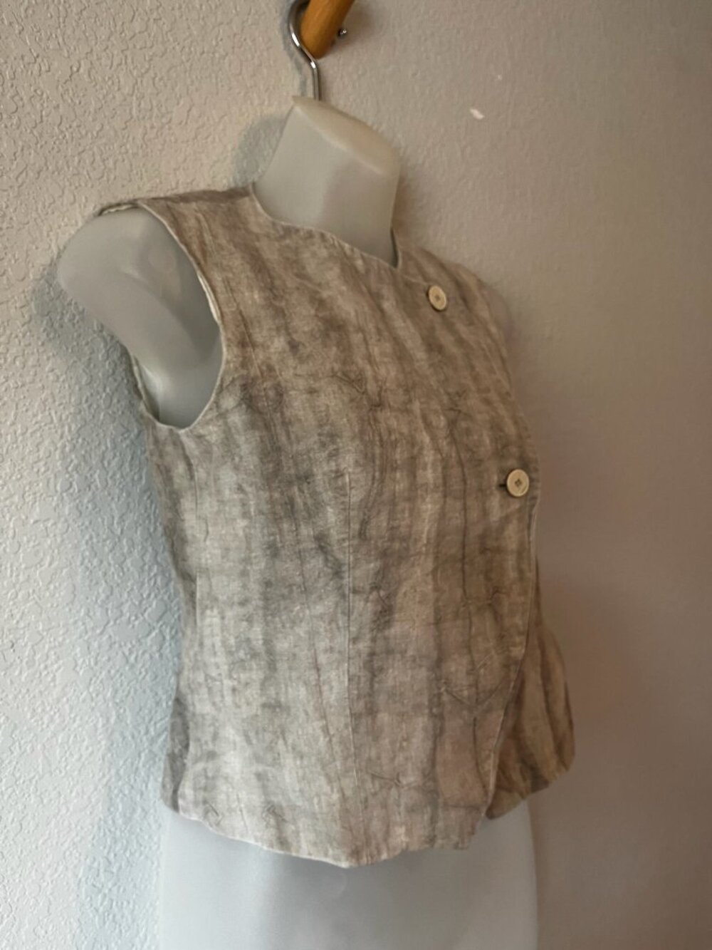 Zara Asymmetrical Button Front Sleeveless Vest Top XS